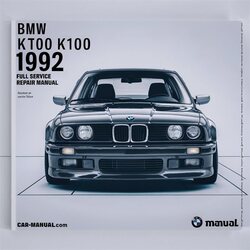 1992 BMW 3 Series K75 K100 Service Repair Workshop Manual PDF