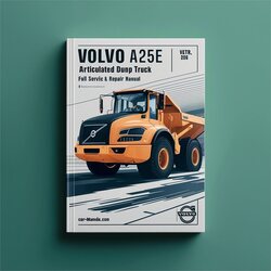 Volvo A25E Articulated Dump Truck Service Repair Workshop Manual PDF