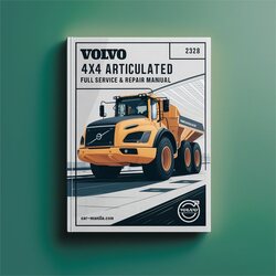 Volvo A25E 4x4 Articulated Dump Truck Service Repair Workshop Manual PDF