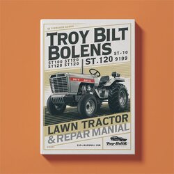 1984-1993 Bolens Troy Bilt ST100 ST110 ST120 ST125 ST140 ST180 Lawn Tractor Service Repair Workshop Manual PDF