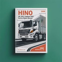 Hino J08C J05C Common Rail System Service Repair Workshop Manual PDF