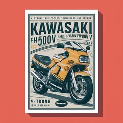 Kawasaki 4 Stroke Engines Manuals FH451V FH721V Air Cooled V Twin Gasoline Engine Service Repair Workshop Manual PDF