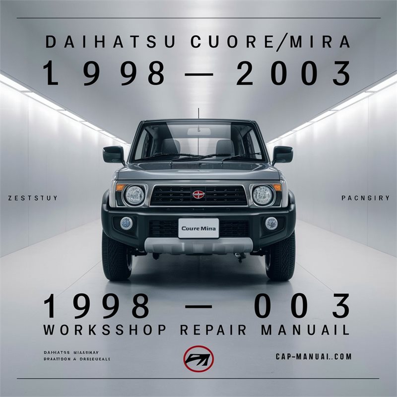 1998-2003 Daihatsu Mira Cuore/ L701 Service Repair Workshop Manual PDF