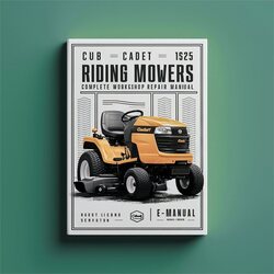 Cub Cadet 1525 Riding Mowers Service Repair Workshop Manual PDF