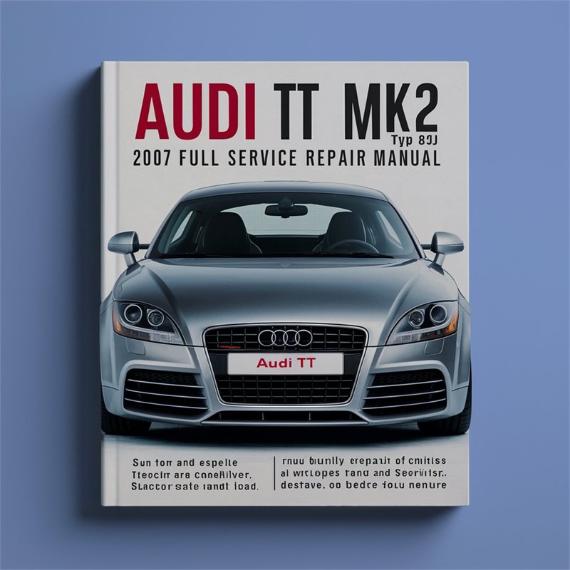 2007 Audi TT MK2 TYP 8J Service Repair Workshop Manual PDF