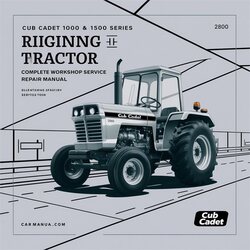 Cub Cadet 1000 1500 Series Riding Tractor Service Repair Workshop Manual PDF