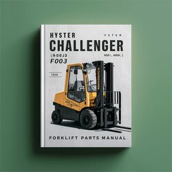 Hyster Challenger F003 (h40j H50J H60js) Forklift Parts Catalog PDF