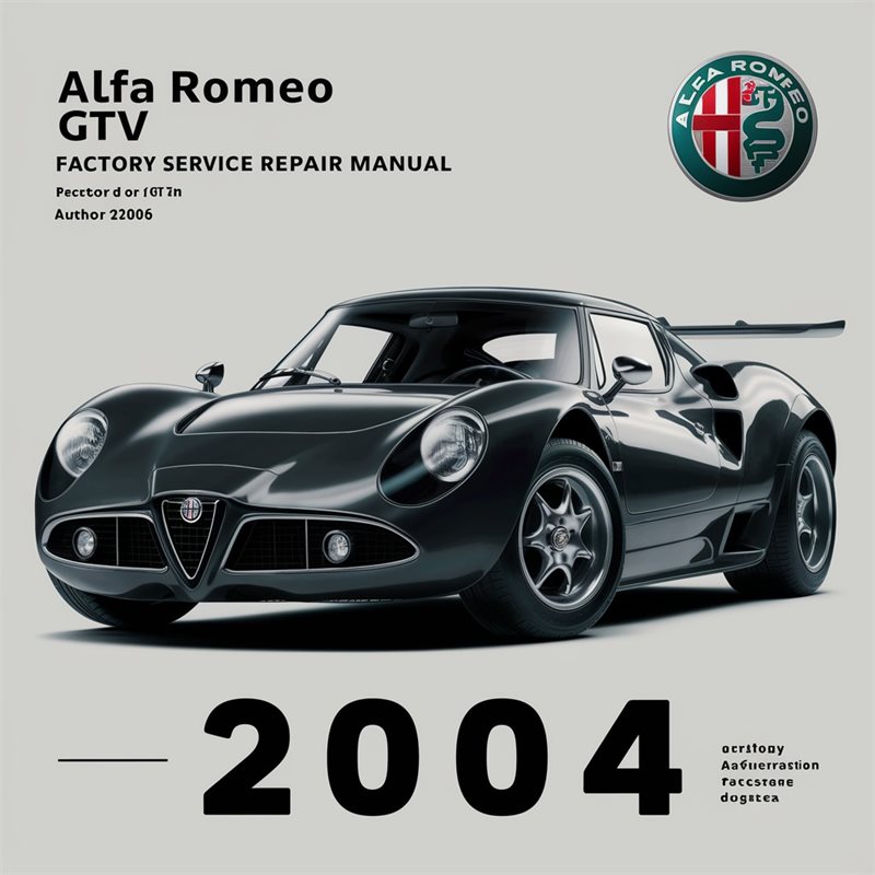 2004 Alfa Romeo GTV Service Repair Workshop Manual PDF