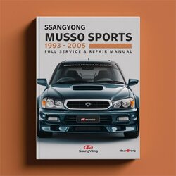 1993-2005 Ssangyong Musso Sports Service Repair Workshop Manual PDF