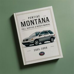 2005-2009 Pontiac Montana Service Repair Workshop Manual PDF