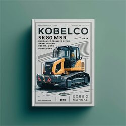 Kobelco SK80MSR Hydraulic Crawler Excavator (LF01-00501-) Service Repair Workshop Manual PDF