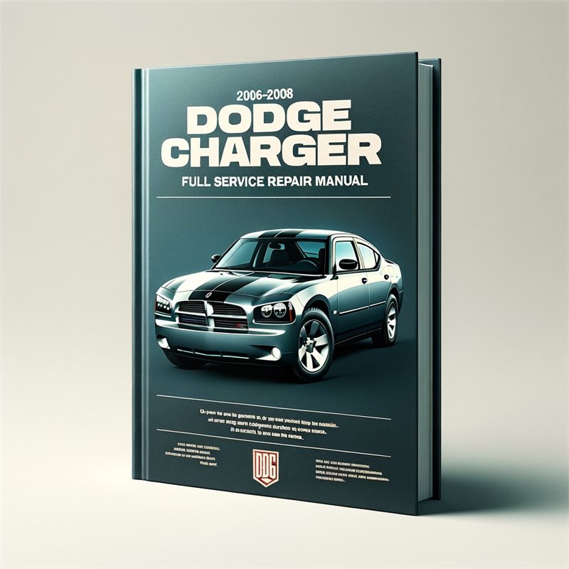 2006-2008 Dodge Charger Service Repair Workshop Manual PDF