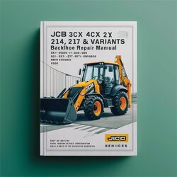 JCB 3cx/4cx/214e/214/215/217 Backhoe Loader Service Repair Workshop Manual PDF