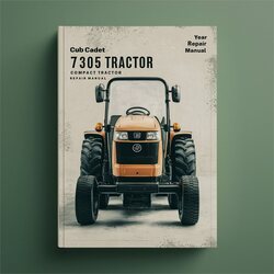 Cub Cadet 7305 Compact Tractor Service Repair Workshop Manual PDF