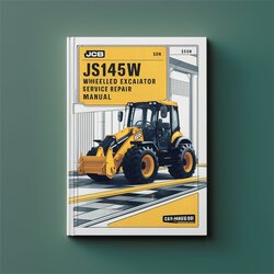 JCB JS145W JS165W Wheeled Excavator Service Repair Workshop Manual PDF