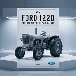 Ford 1220 Tractor Service Repair Workshop Manual PDF