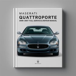 2006-2007 Maserati Quattroporte Service Repair Workshop Manual PDF