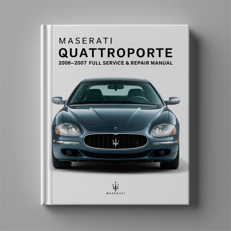 2006-2007 Maserati Quattroporte Service Repair Workshop Manual PDF