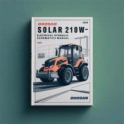 Doosan Solar 210W-V Excavator Electrical Hydraulic Service Repair Workshop Manual PDF