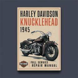 Harley Davidson Knucklehead 1945 Service Repair Workshop Manual PDF