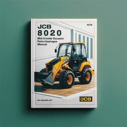 JCB 8020 Mini Crawler Excavator (sn: 01284000-01284999) Parts Catalog PDF