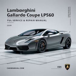 Lamborghini Gallardo Coupe LP560 Service Repair Workshop Manual PDF