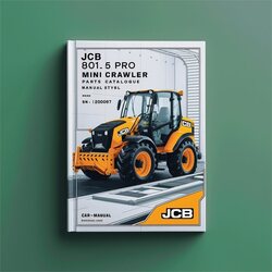 JCB 801.5 Pro Mini Crawler Excavator (sn: 00730001-00730614) Parts Catalog PDF
