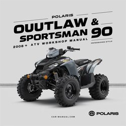 2008 Polaris Outlaw Sportsman 90 ATV Service Repair Workshop Manual PDF