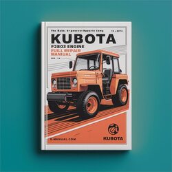 Kubota F2803 Engine Service Repair Workshop Manual PDF