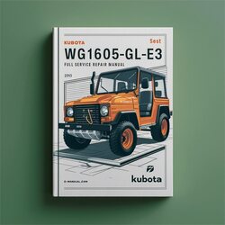 Kubota Wg1605-gl-e3 Engine Service Repair Workshop Manual PDF