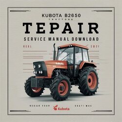 Kubota B2650 Tractor Service Repair Workshop Manual PDF