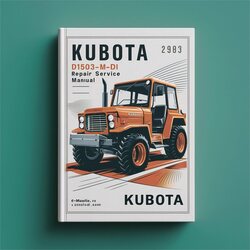 Kubota D1503-m-di Engine Service Repair Workshop Manual PDF