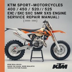 2000-2006 KTM 400 Sportmotorcycles / 450 520 525 Exc, Mxc, Smr, Sx, SXS Engine ( - ) Service Repair Workshop Manual PDF