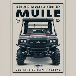 2009-2017 Kawasaki Mule 4000 4010 4x4 Service Repair Workshop Manual PDF