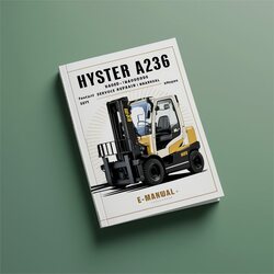 Hyster A236 (h400hd H400HDS H450HD H450hds) Forklift Service Repair Workshop Manual PDF