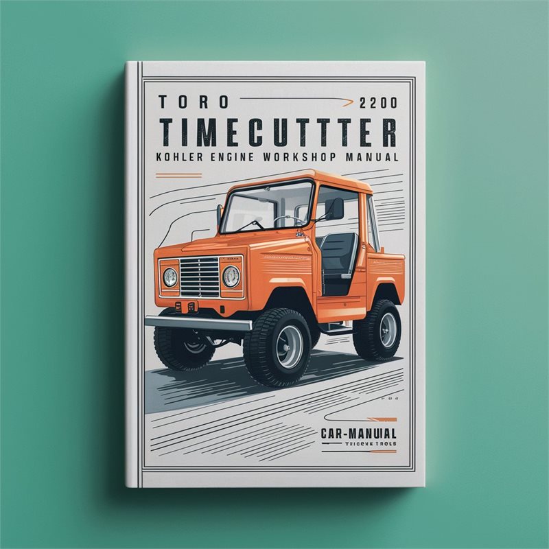 Kohler Courage Series Toro Timecutter SS4200 Engine Service Repair Workshop Manual PDF