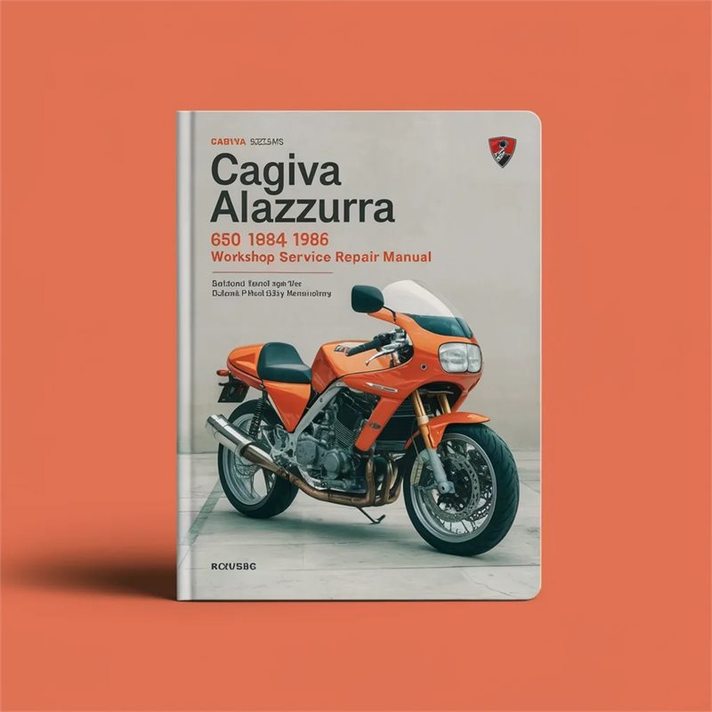 1984-1986 Cagiva Alazzurra 650 Service Repair Workshop Manual PDF
