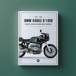1978-1996 BMW 1 Series R80GS R100R Service Repair Workshop Manual PDF