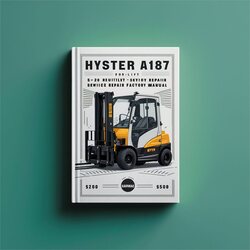 Hyster A187 (s2.00xl S2.50xl S3.00xl Europe) Forklift S2.00XL Europe Service Repair Workshop Manual PDF