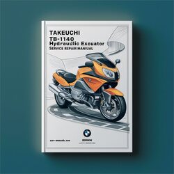 Takeuchi TB1140 Hydraulic Excavator Service Repair Workshop Manual PDF