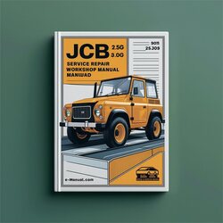 JCB 2.5g 3.0g Service Repair Workshop Manual PDF