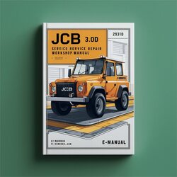 JCB 3.0D 3.0G 3.0D 4x4 Service Repair Workshop Manual 