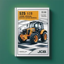 JCB 525 525B 525BHL Farm Special Service Repair Workshop Manual PDF