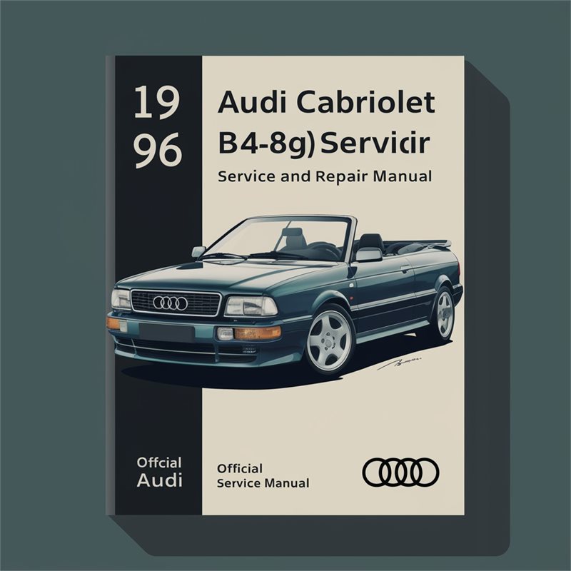 1996 Audi Cabriolet (B4-8G) Service Repair Workshop Manual PDF