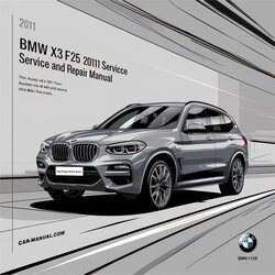 2011 BMW 2 Series X3 F25 Service Repair Workshop Manual PDF