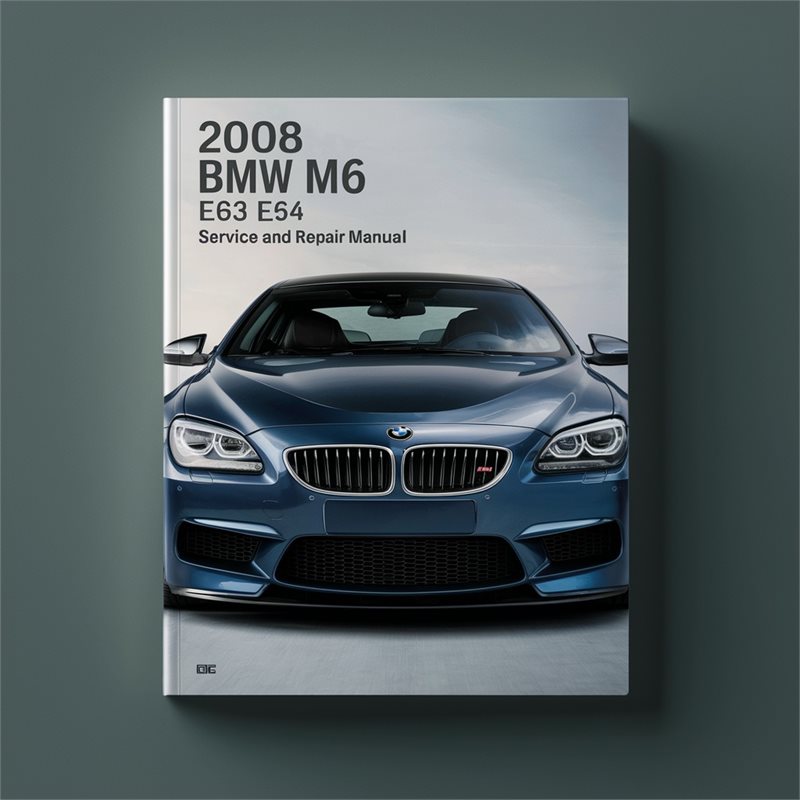 2008 BMW 2 Series M6 E63 E64 Service Repair Workshop Manual PDF