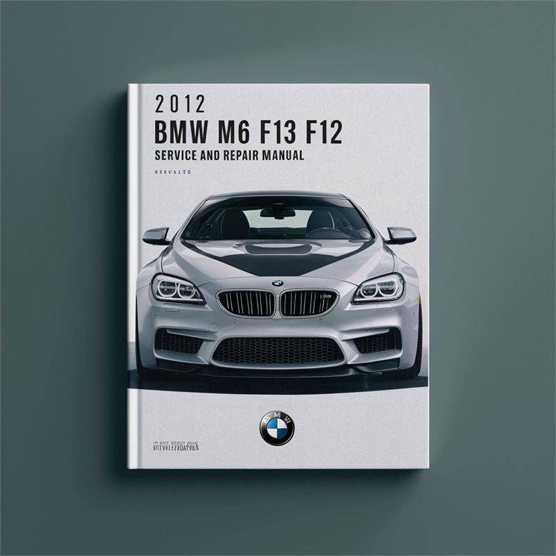 2012 BMW 1 Series M6 F13 F12 Service Repair Workshop Manual PDF