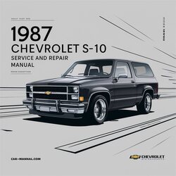 1987 Chevrolet Blazer S-10 Service Repair Workshop Manual PDF
