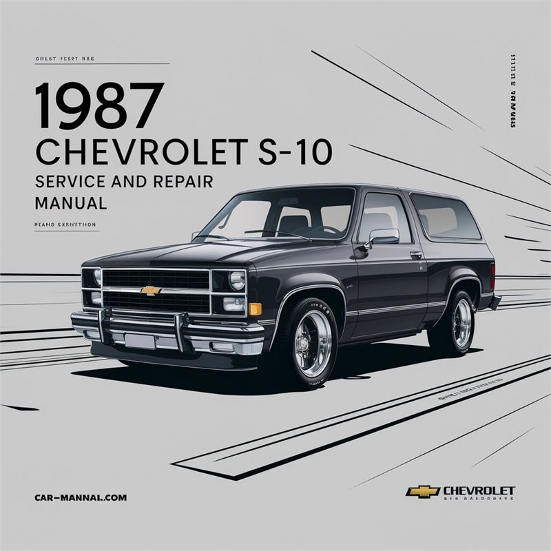 1987 Chevrolet Blazer S-10 Service Repair Workshop Manual PDF