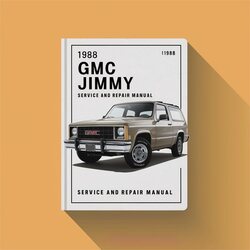 1988 GMC Jimmy Service Repair Workshop Manual PDF